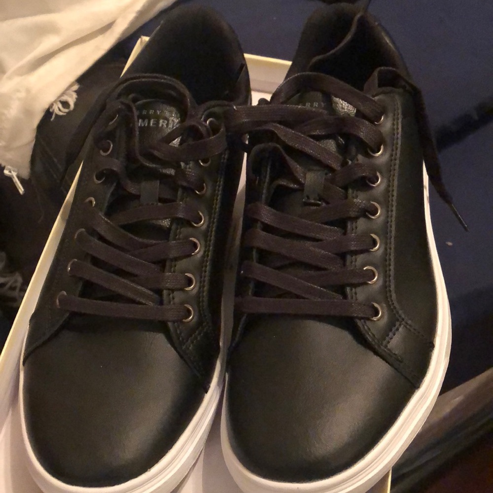 Perry Ellis venture black memory foam shoes